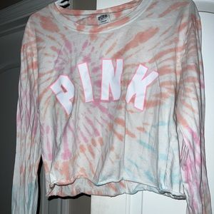 Crop top L size pink vs